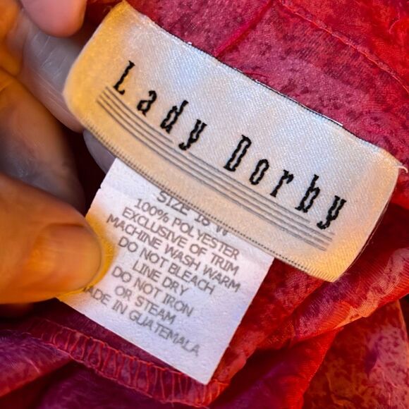 Vintage Lady Dorby size 18W. Tank top sheath dress. Button front top. - Picture 9 of 9